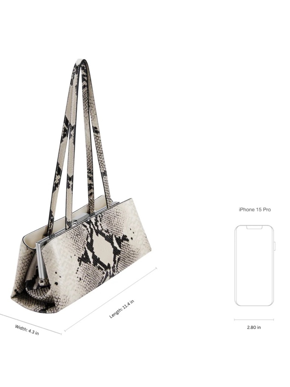 VERAFIED Python Éclair Bag - Picture 13 of 15